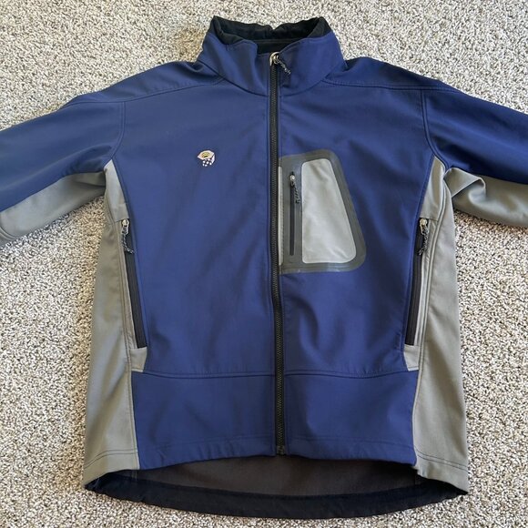 Mountain Hardwear Mens XL Jacket Blue & Gray Windproof Water-Resistant - Picture 2 of 15